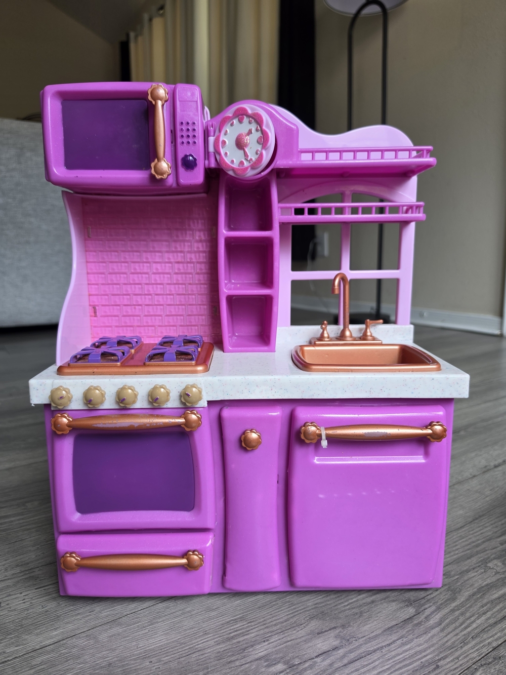 Our Generation Gourmet Kitchen (Lilac) playset designed for 18-inch dolls, Used